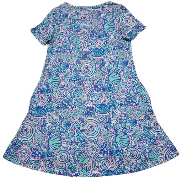 Simply Southern Pink and Blue SWIRLY Top Seashells Beach Small - Picture 3 of 16